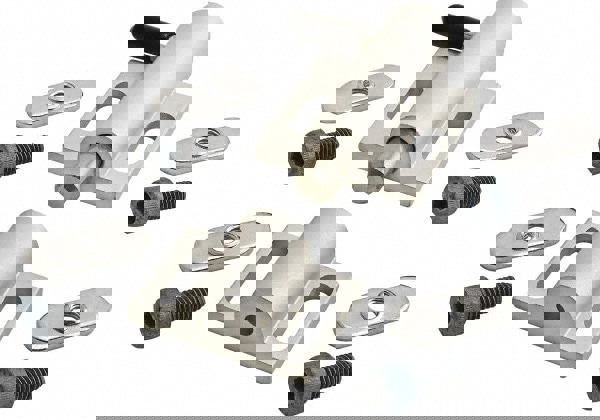 Deadbolt with Side Door Latch: 76 mm OAL, 38 mm OAW, Aluminum (Body) & Stainless Steel (Bolt, Spring & Handle), Anodized Finish